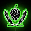 Bright Hops Beer Neon Sign, RGB Color Changing Bar Decor