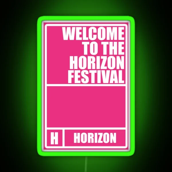 Horizon Festival Pass RGB Neon Sign