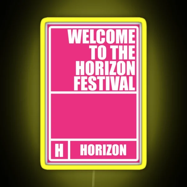Horizon Festival Pass RGB Neon Sign