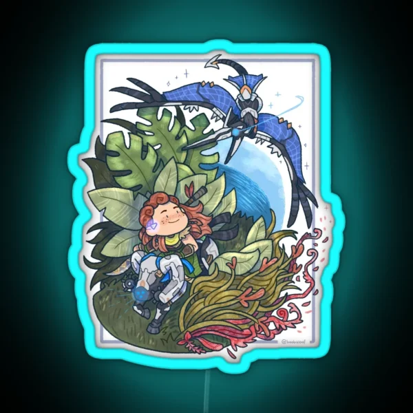 Horizon Forbidden West 1st Anniversary Piece RGB Neon Sign