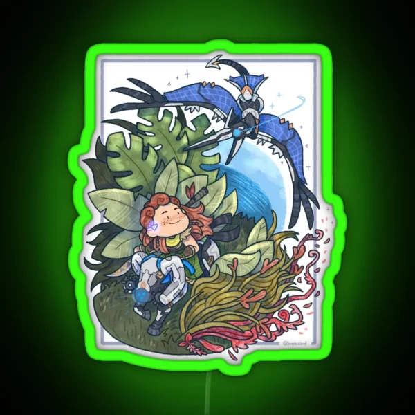 Horizon Forbidden West 1st Anniversary Piece RGB Neon Sign