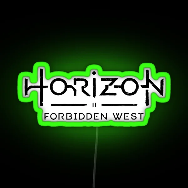 Horizon Forbidden West Text Logo RGB Neon Sign