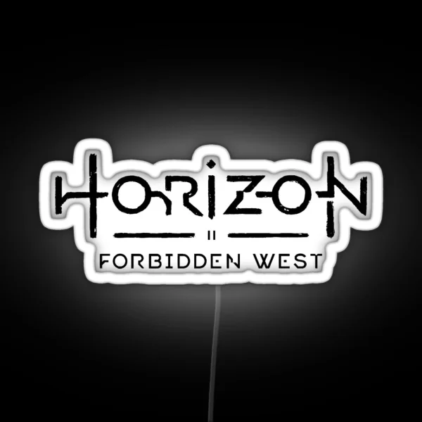 Horizon Forbidden West Text Logo RGB Neon Sign