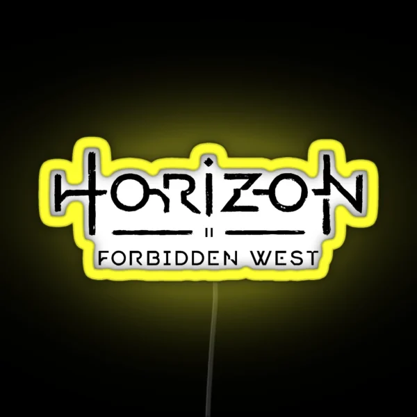 Horizon Forbidden West Text Logo RGB Neon Sign