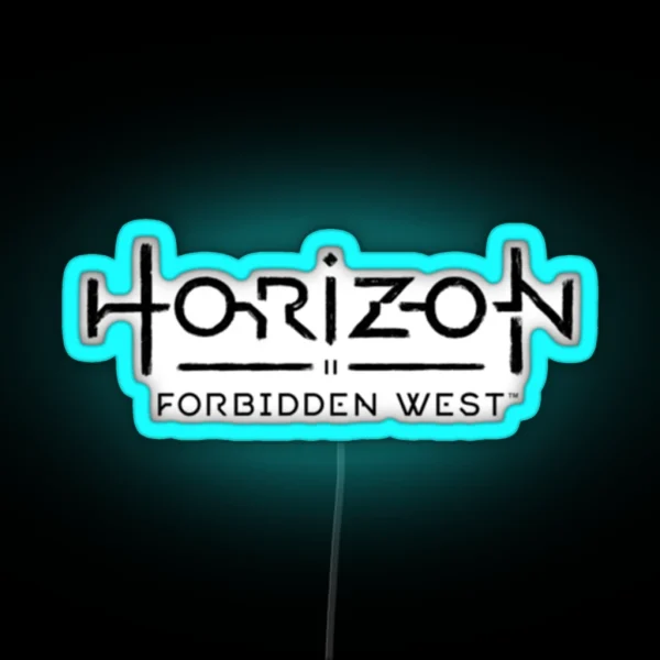 Horizon Logo Forbidden West RGB Neon Sign