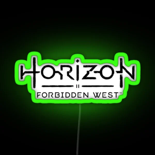 Horizon Logo Forbidden West RGB Neon Sign