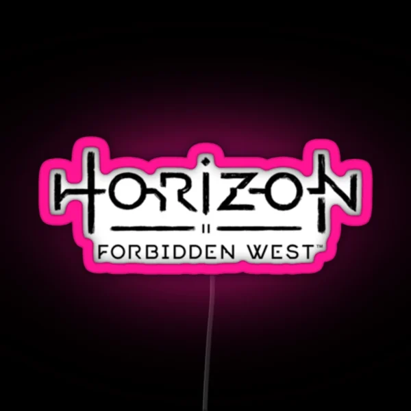 Horizon Logo Forbidden West RGB Neon Sign
