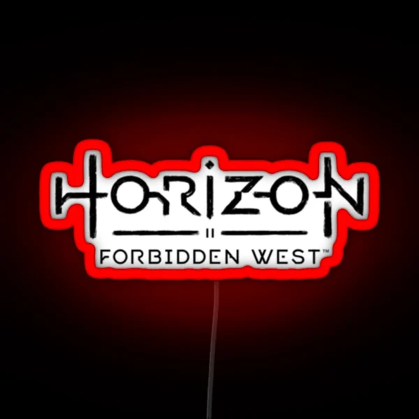 Horizon Logo Forbidden West RGB Neon Sign