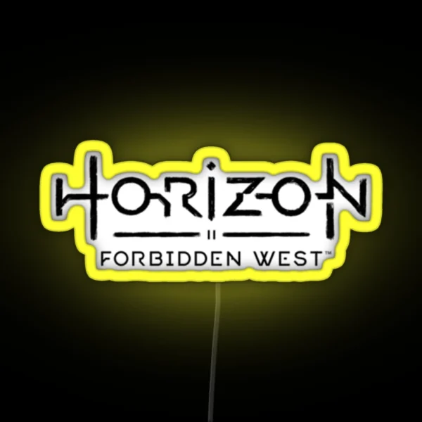 Horizon Logo Forbidden West RGB Neon Sign