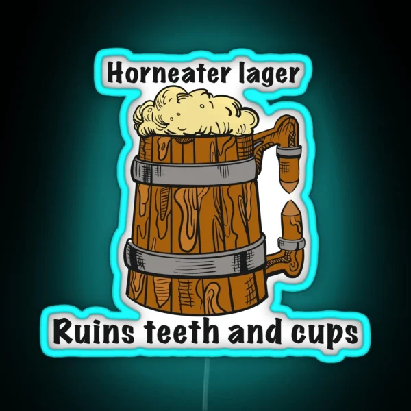 Horneater Lager RGB Neon Sign