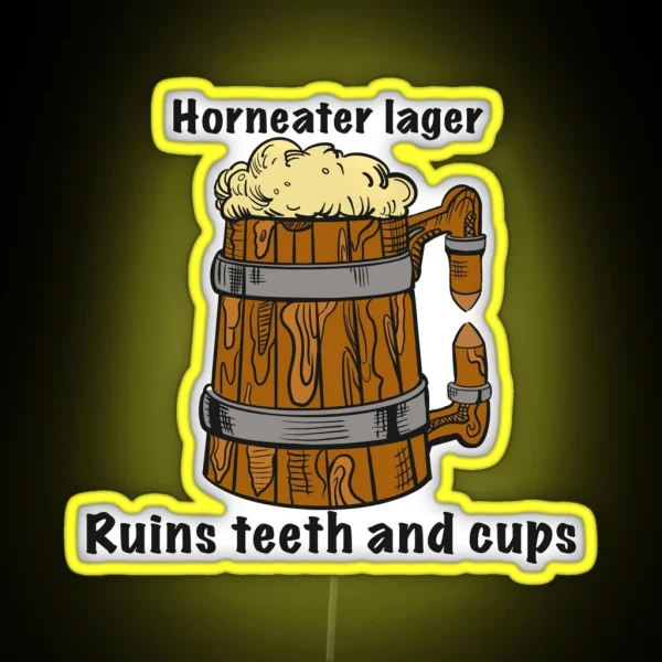 Horneater Lager RGB Neon Sign