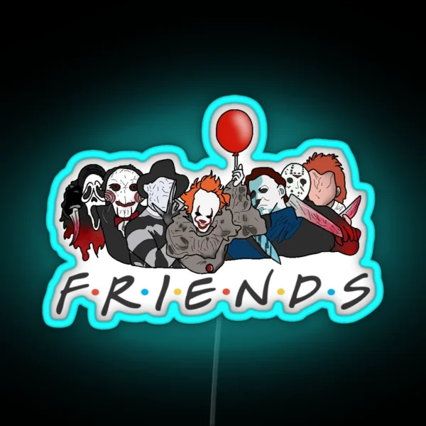 Horror Movie Friends RGB Neon Sign