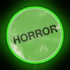Surreal horror-themed neons in vibrant RGB color scheme lighting