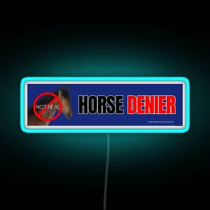 Horse Denier RGB Neon Sign