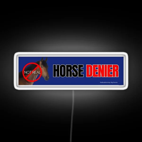 Horse Denier RGB Neon Sign