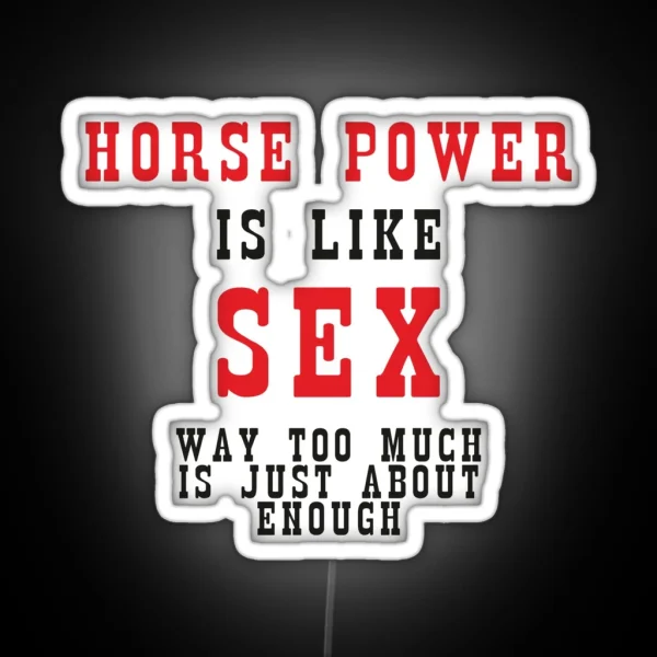 Horse Power RGB Neon Sign