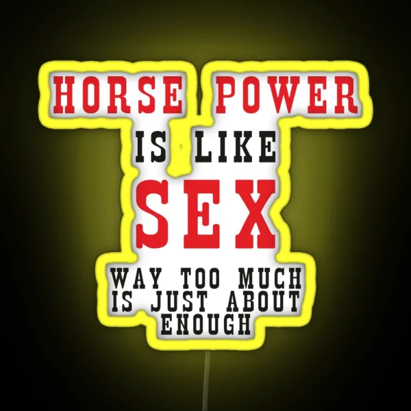 Horse Power RGB Neon Sign