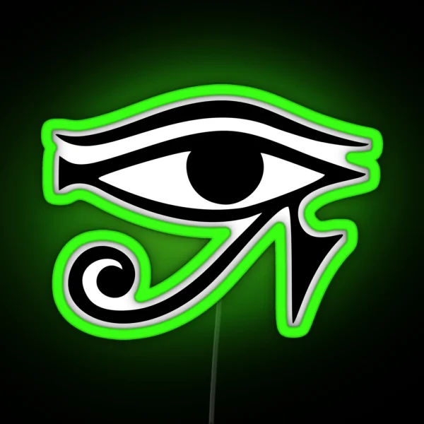 Horus Eye Egyptian Protection Symbol Lucky Charm RGB Neon Sign