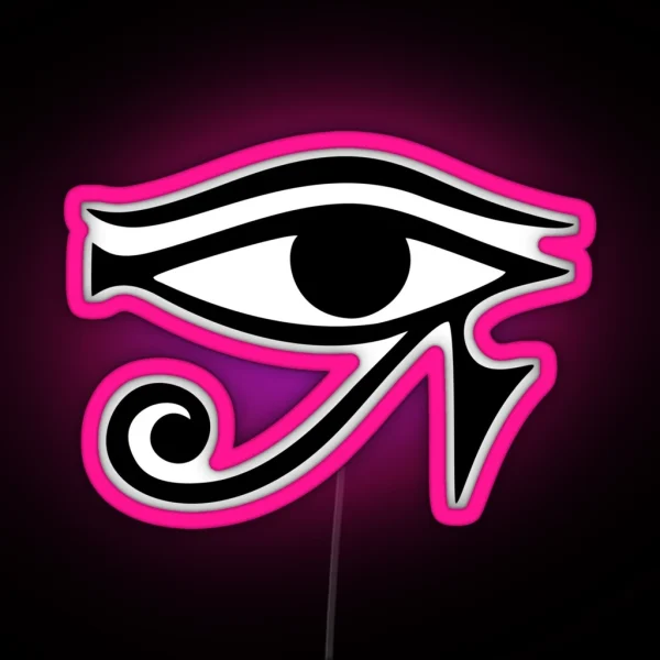 Horus Eye Egyptian Protection Symbol Lucky Charm RGB Neon Sign