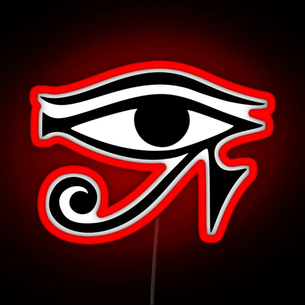 Horus Eye Egyptian Protection Symbol Lucky Charm RGB Neon Sign