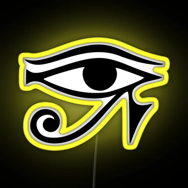 Horus Eye Egyptian Protection Symbol Lucky Charm RGB Neon Sign