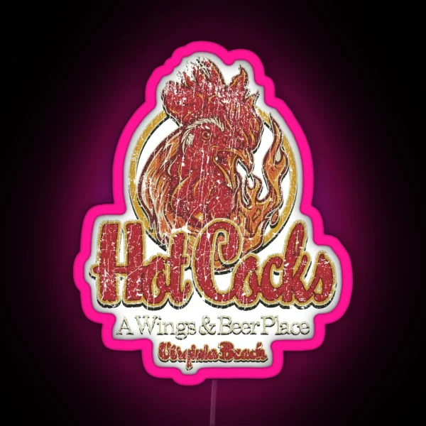 Hot Cocks Virgina Beach RGB Neon Sign