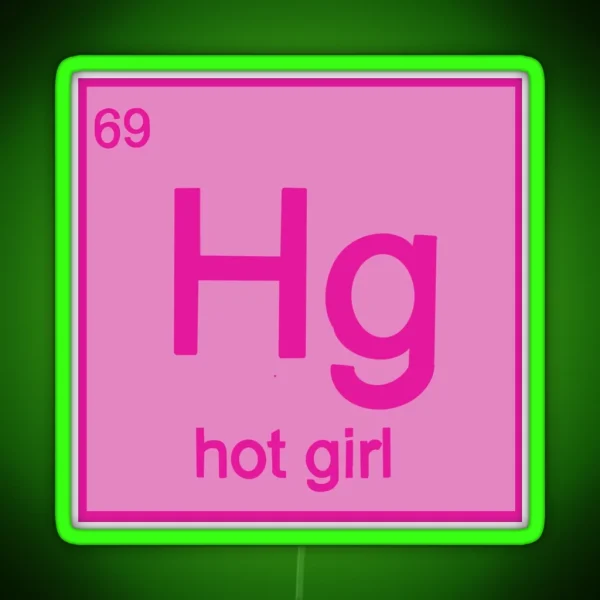 Hot Girl Element Led RGB Neon Sign