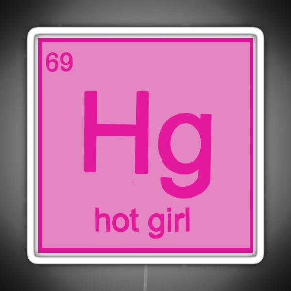 Hot Girl Element Led RGB Neon Sign