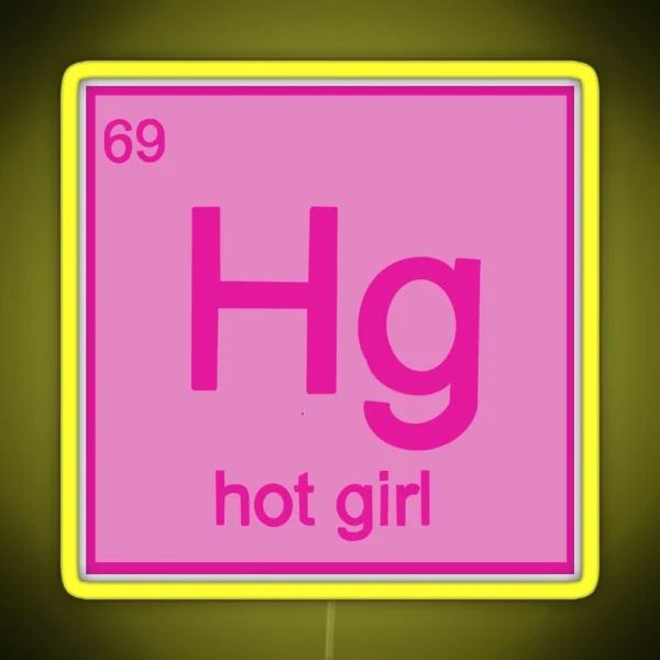 Hot Girl Element Led RGB Neon Sign