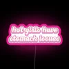 Hot Pink Neon Sign with Witty Humorous RGB LED Display