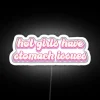 Eye-catching neon sign featuring bold pink text on a trendy theme.