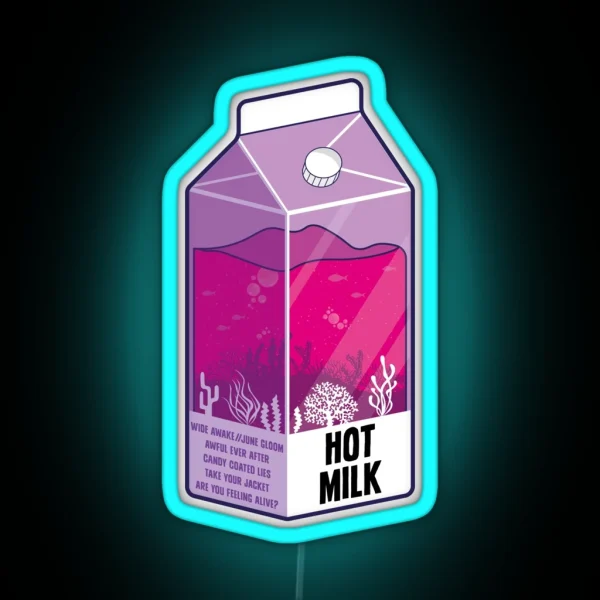 Hot Milk Carton RGB Neon Sign