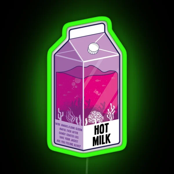 Hot Milk Carton RGB Neon Sign