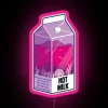 Vibrant Neon Sign Inspired by Retro Hot Beverage Packaging Nostalgia