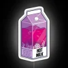 RGB Neon Light Box Display with Hot Milk Design Print