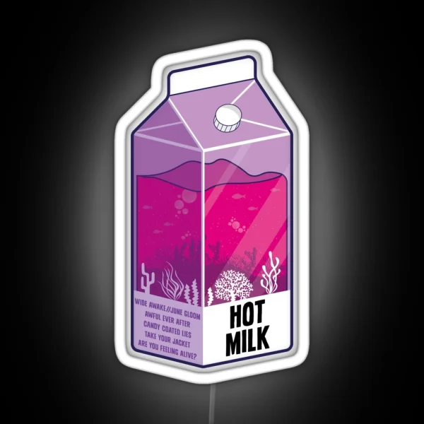 Hot Milk Carton RGB Neon Sign