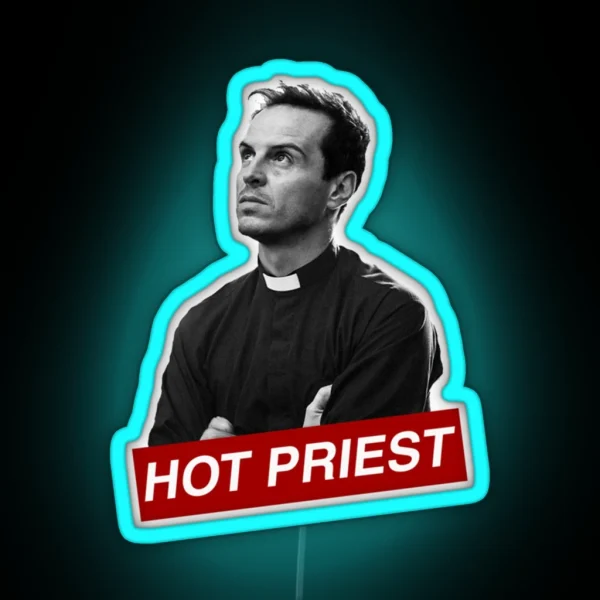 HOT PRIEST AMEN RGB Neon Sign