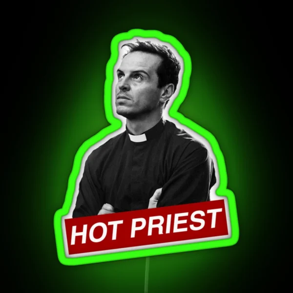 HOT PRIEST AMEN RGB Neon Sign