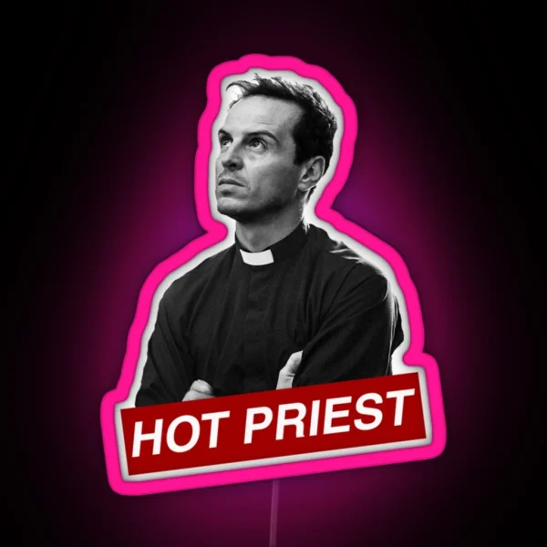 HOT PRIEST AMEN RGB Neon Sign