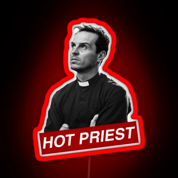HOT PRIEST AMEN RGB Neon Sign