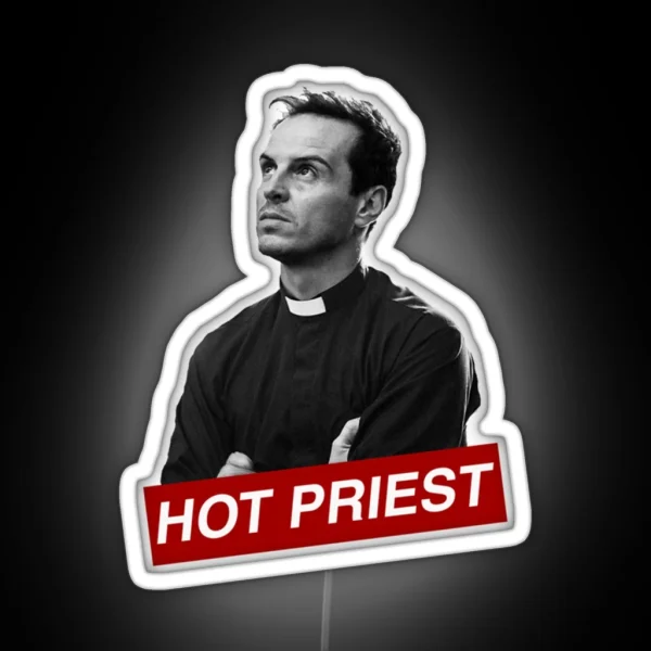 HOT PRIEST AMEN RGB Neon Sign