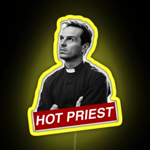 HOT PRIEST AMEN RGB Neon Sign