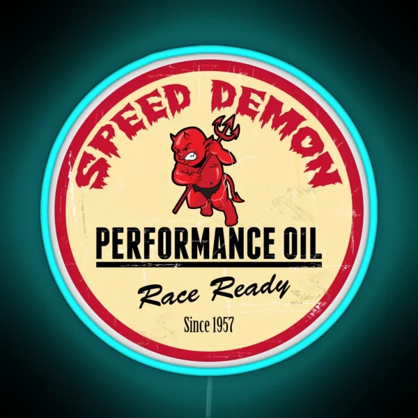 Hot Rod Retro Decal RGB Neon Sign