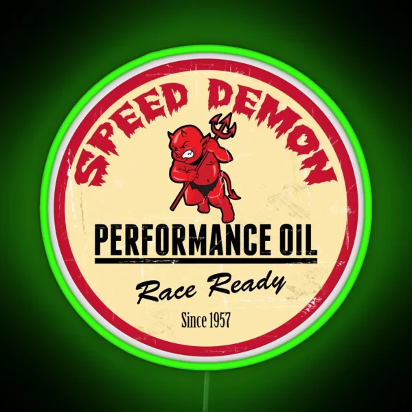 Hot Rod Retro Decal RGB Neon Sign