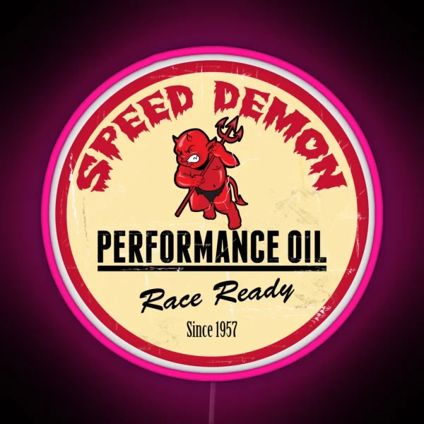 Hot Rod Retro Decal RGB Neon Sign