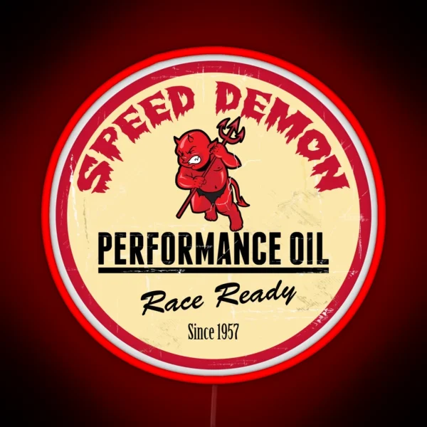 Hot Rod Retro Decal RGB Neon Sign