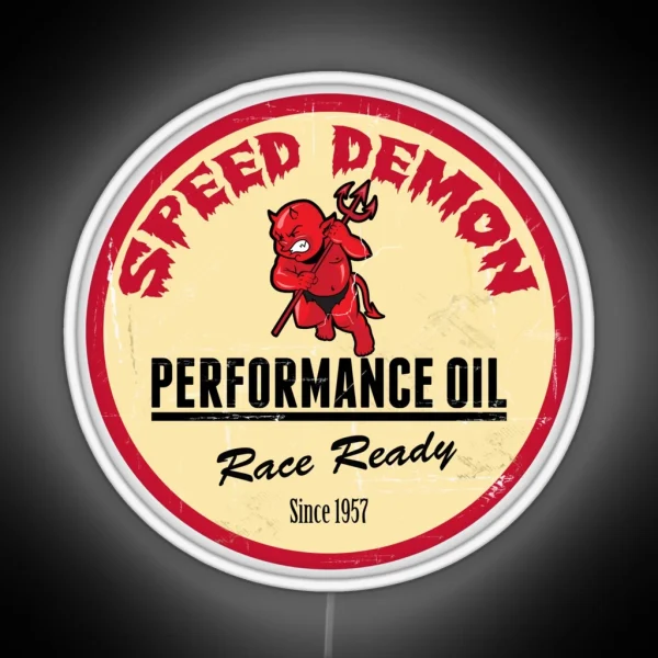 Hot Rod Retro Decal RGB Neon Sign