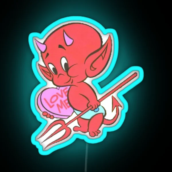 Hot Stuff Baby Devil RGB Neon Sign