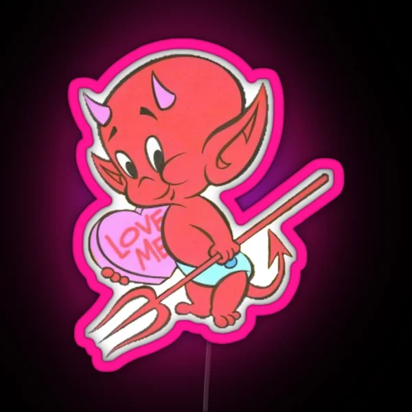 Hot Stuff Baby Devil RGB Neon Sign