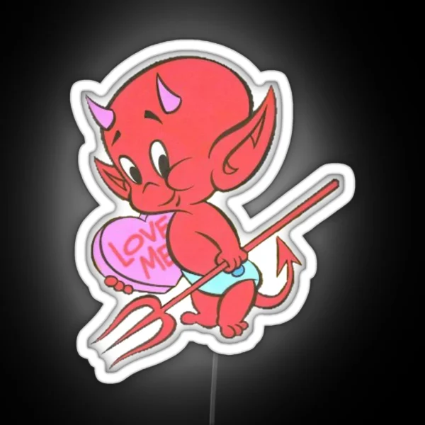 Hot Stuff Baby Devil RGB Neon Sign